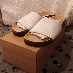 Steve Madden Gravity Silver Flats